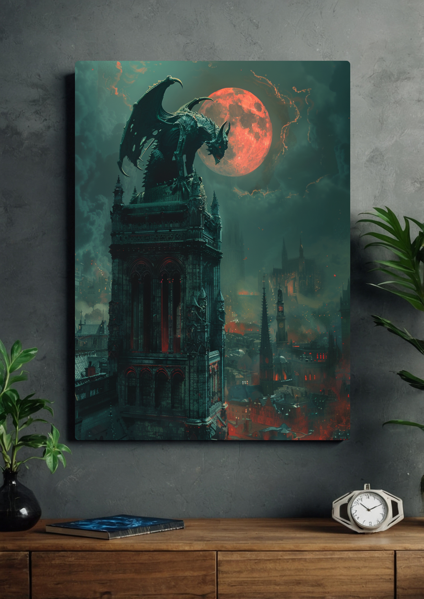 Fantasy dragon art style