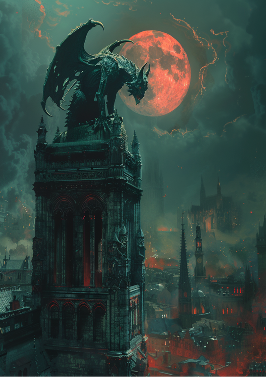Fantasy dragon art style