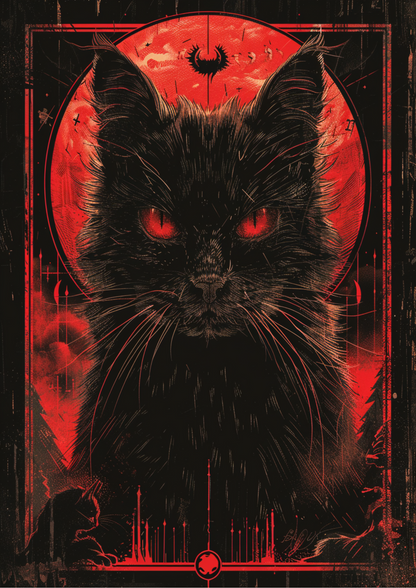 Fantasy satanic cat