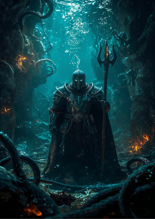 Fantasy water warrior