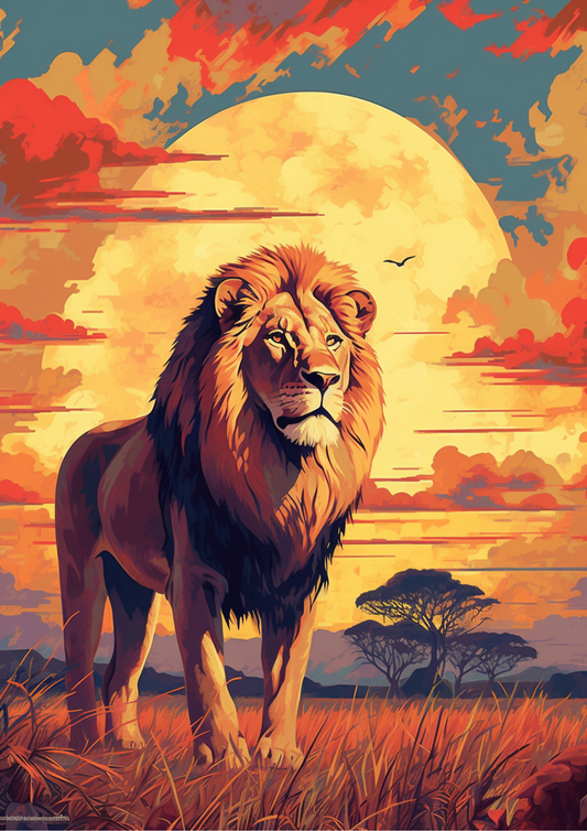 Lion art style