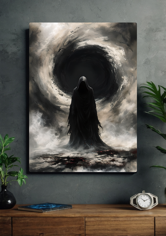 Fantasy mysterious figure art style
