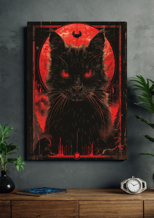 Fantasy satanic cat