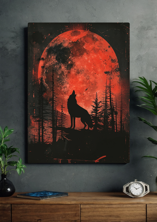 Fantasy wolf art style