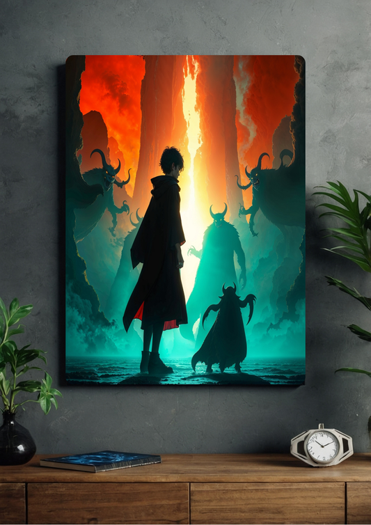 Anime demon fight