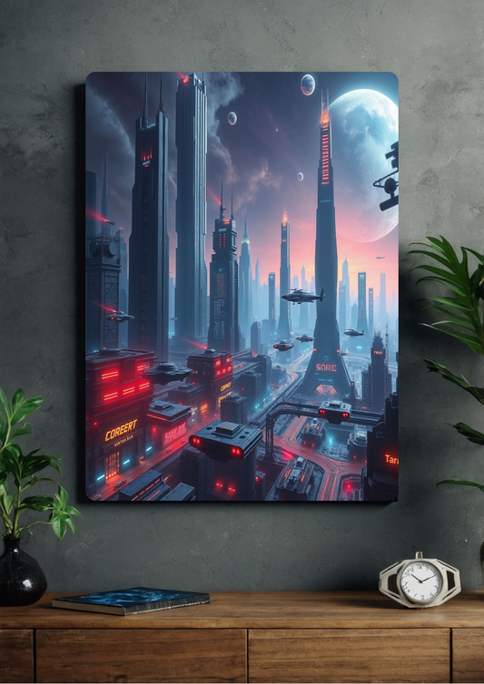 Scifi cyber city