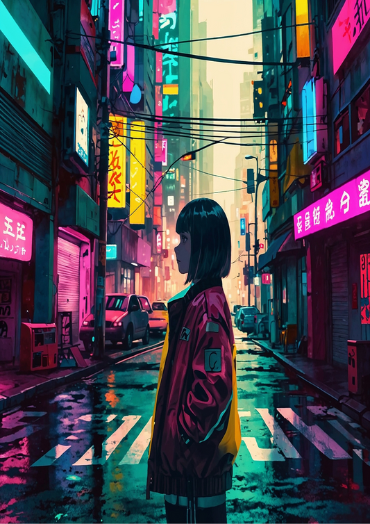 Anime cyber girl