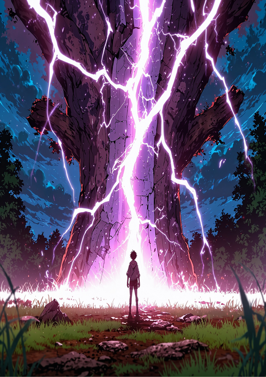 Anime lightning tree