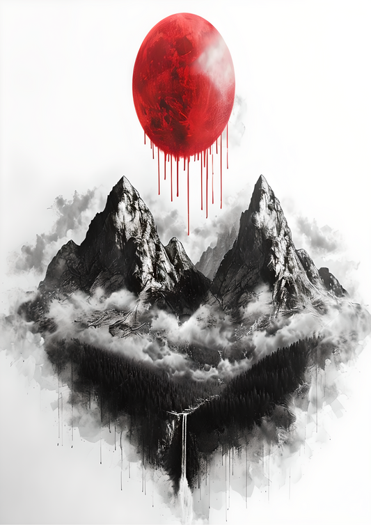 Fantasy blood moon