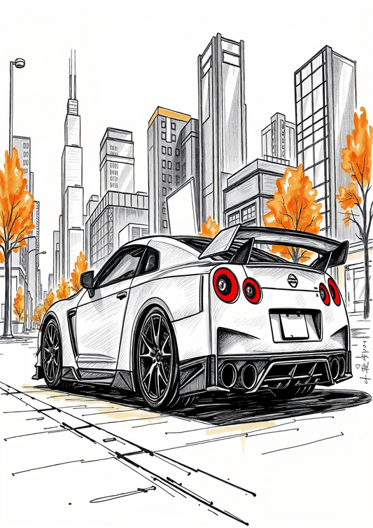Nissan drawing style
