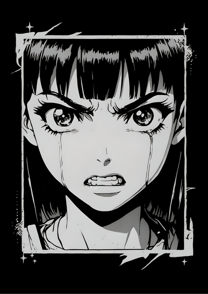 Anime girl in frame
