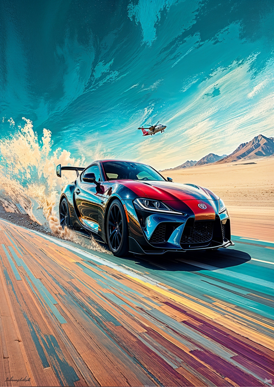 Sports car art design