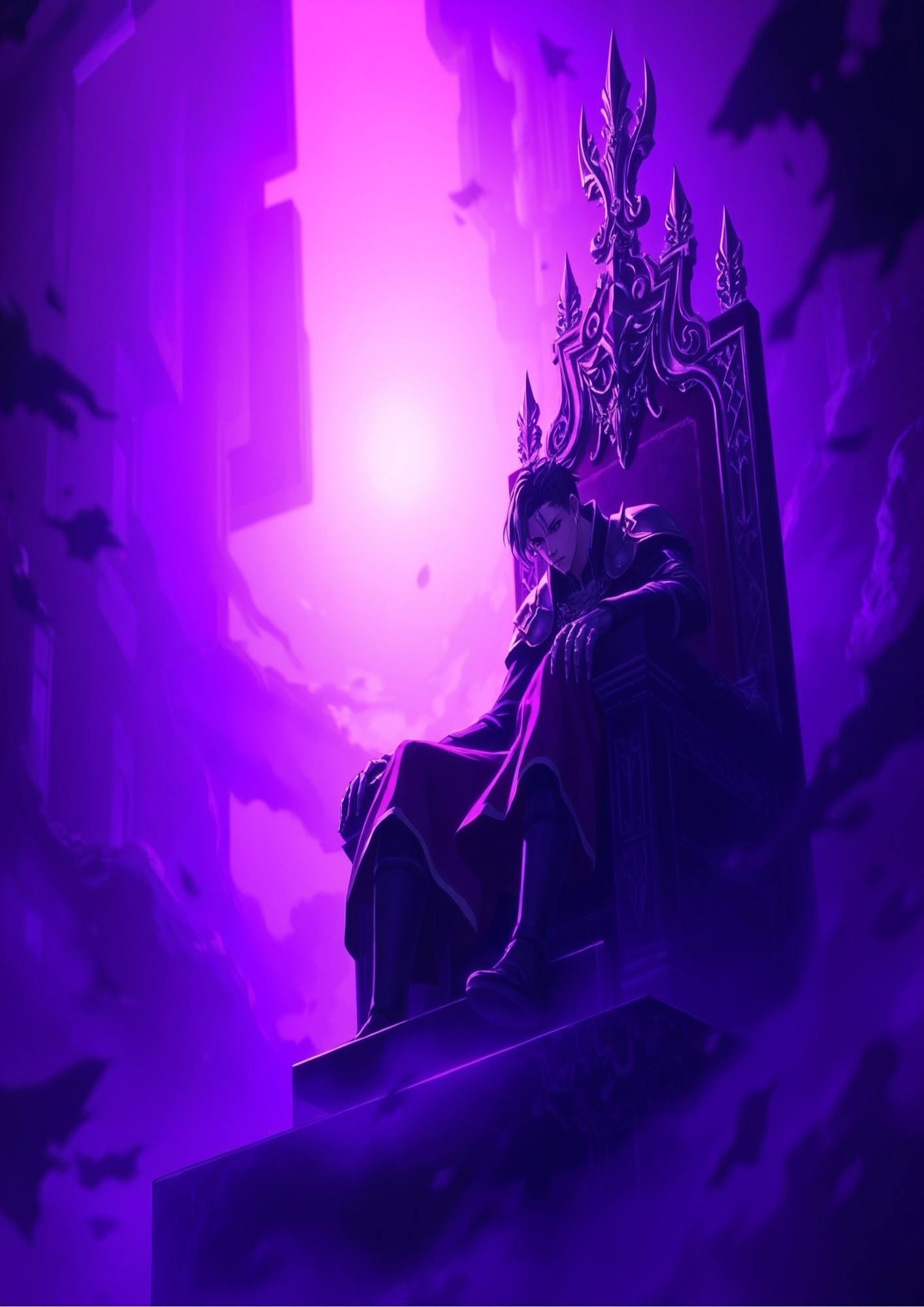 Anime king on the throne