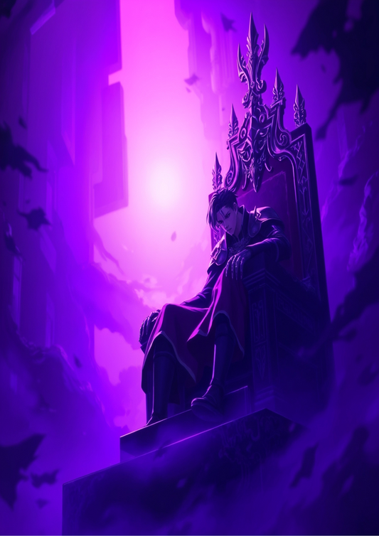 Anime king on the throne